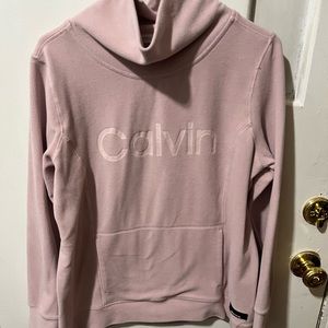 Pink Calvin Klein Performance Oversized Fleece Pullover